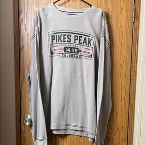 Gray Pikes Peak Long Sleeve Shirt